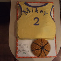 Basketball Jersey Cake 