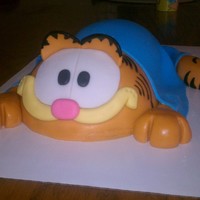 Its Garfield! Garfield cake I made for my mother who is total Garfield fanatic! She was so thrilled when she saw the cake. I got the idea from one of my...