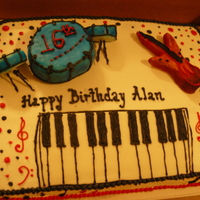 Musical Cake The drum made of fondant.i like it
