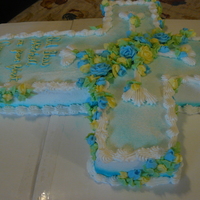 Mitchell First Communion Cake just buttercream