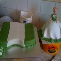 Green White Green Nigerian flag, for culture day in my son's school.