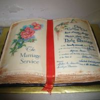 Anniversary Bible Cake This was a copy of the actual document signed at the couple's wedding 50 years ago. Thank you for the wonderful ideas in these...