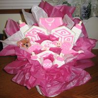 Baby Girl Cookie Bouquet 
