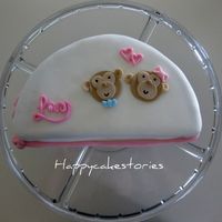 Monkey Love This is a chocolate cake with marshmallow fondant. Monkey faces from The Frosted Cake n Cookie and one line love from Adria_nyxxTX.