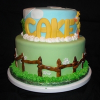 Word World Cake Word world cake for a 3 year old. Vanilla cake with chocolate bavarian cream filling.