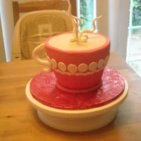 "cup Of Hot Cocoa" This is vanille cake with chocolate ganache and caramel coffee filling. Thanks for looking!