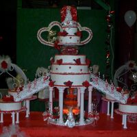 Emely's Quinceanera this is the quinceanera cake i did with my bestfriend (JAZ) for her cousins birthday. She did all of the baking and I helped with...