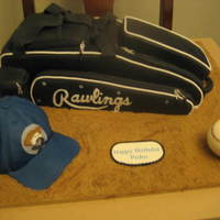 Baseball Bag Cake 