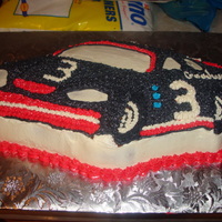 Dale Earnhardt Cake used the nascar cake pan and made it dale earnhardt