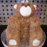 Princess Cake For Giselle Birthday cake for Giselle. Strawberrry cake with vanilla butter cream filling and cocoa butter cream fur. Hand carved the body and used the...