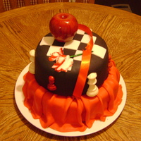 Twilight Twilight inspired birthday cake. 2 Layer 8" round and 10" round.