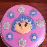 Fifi And The Flowertots Madeira sponge decorated with fondant icing.