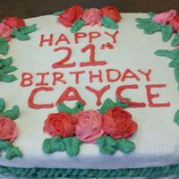 1/2 Sheet Oval Red Velvet 1/2 Sheet Oval Red Velvet Cake. Cream Cheese icing filling, all Buttercream on the outside.