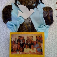 Old Rugged Cross Cake This cake is made from our Ultimate chocolate cake recipe with peanut butter mocha filling. It was covered with fondant and pastillage is...