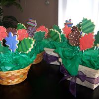 Fall Cookies NFSC with fondant and black edible marker