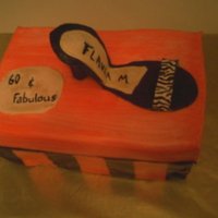 Pink And Black Shoe Box W/ Zebra Heel this was interesting for my first attempt