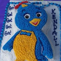 Backyardigans Pablo Cake Wilton cake pan - Buttercream star pattern