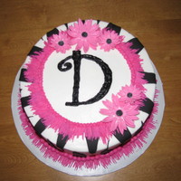 Zebra Cake This is a cake we made for my sister, and it was alot of fun. This cake is so her! Champage cake, with a vanilla mousse filling....