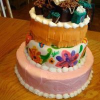 Fashion Designer Cake Graduation Cake I did for a friend who will be attending school for fashion management. The bottom layer is a spring coach print. The...