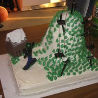 Snowboarding Mountain my brother is a snowboarder so i made this cake for his 16th birthday.