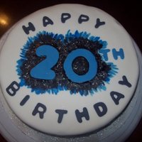 20Th Birthday Cake 20th Birthday Cake