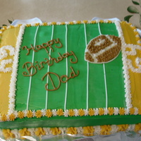 Football Field I made this for my father-in-law's birthday which happened to call on Superbowl Sunday. http://jamielz.blogspot.com