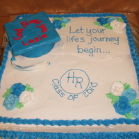 Royal Grad Cake 16x16 marble cake