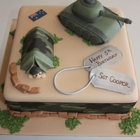 Army Commando Cake This was for my sons 5th Birthday, it is a white chocolate mud cake with all toppers made from sugar paste.... lots of fun!!!