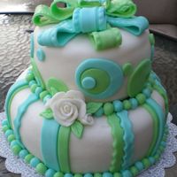 My First Birthday Cake I was inspired to give fondant a try and made my own birthday cake. I had a bit of trouble with the bow cracking and/or flattening out, but...