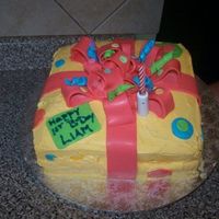 Ribbon Cake Made from a picture I found on this site. Was supposed to be all fondant but I used buttercream for the base icing, more edible. First...
