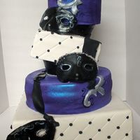 Masquerade Cake Sweet 16 cake!