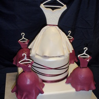 Bride And Her Maids Got this idea from Wilton and inspired detail by another designer here on CC. All fondant accents. (I chose not to use royal icing for...