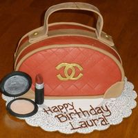Coco Chanel Purse All made out of fondant and gum paste.