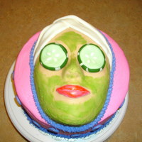 Spa Lady Face Mask Cake 