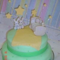 My Sister's Baby Shower! This is a cake I made for my sister's shower. This is my very first cake ever. After I found this site and saw how pretty fondant is...
