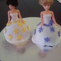 Mini Princesses I had extra batter so I figured I would make a princess for the little girls who mom is having a baby shower.