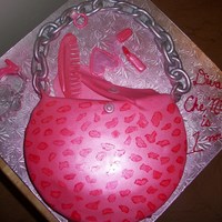 Divas 1St Birthday Divas 1st birthday theme. I created this hobo bag with gumpaste accesories. We have lipstick with top, heart shaped mirror compact, shoe...