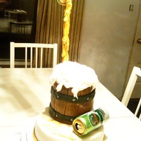 Beer Can Cake Made this for my husband's 40th birthday. Loved the cakes on this site that inspired this idea, but I just wasn't confident...