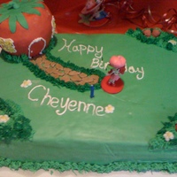 Strawberry Shortcake This is a cake that I made for my daughters 1st Birthday