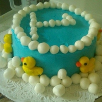 Smash Cake Smash cake made for year old pictures, the ducks are fondant.