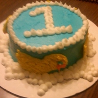 Chocolate Duckie Smash Cake smash cake.