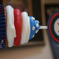 4Th Of July Cupcake You'd better like icing if you're gonna sink your teeth into this cupcake!! ;)