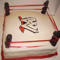 Wrestling Ring Cake fondant accents