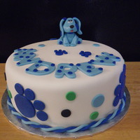 Blue's Clues 2nd birthday cake for a blue's clues fan
