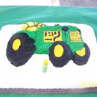 Tractor Cake I made this cake for my son's first birthday. Everyone seem to really love it. It was a lot of work for a newbie.