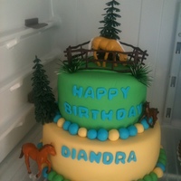 Horse Birthday Cake 