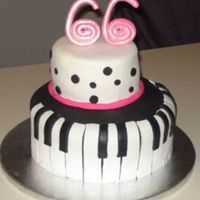 Piano Cake Piano birthday cake for my mom's girlfriend. it's my 9th fondant cake.