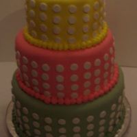 Colorful Dots This cake was for a 60th birthday. I should have added a bow to make it look finish.