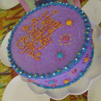 Sophie's Cake This one was a lot of fun - Sophie asked for a really bright cake and I was really happy with the way the colors pooped & matched the...