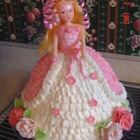 My First Try Butter Cream Icing and Gumpaste flowers for my Grand Daughters Birthday. My first try.